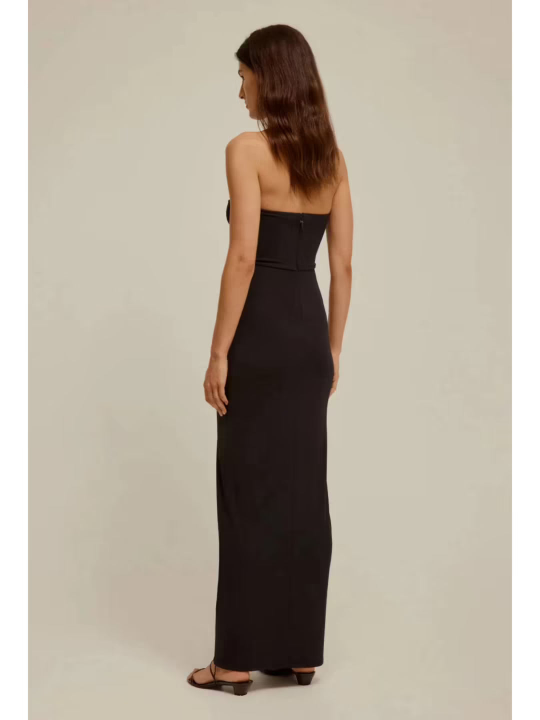 Venroy Draped Cutaway Strapless Dress