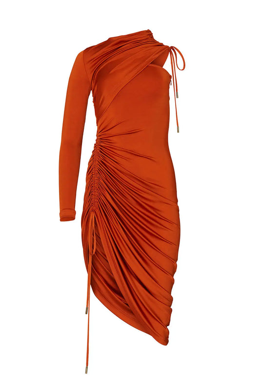 Monse Asymmetrical Drawstring Dress
